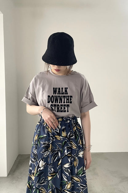 フロッキーロゴプリントTシャツ　35382