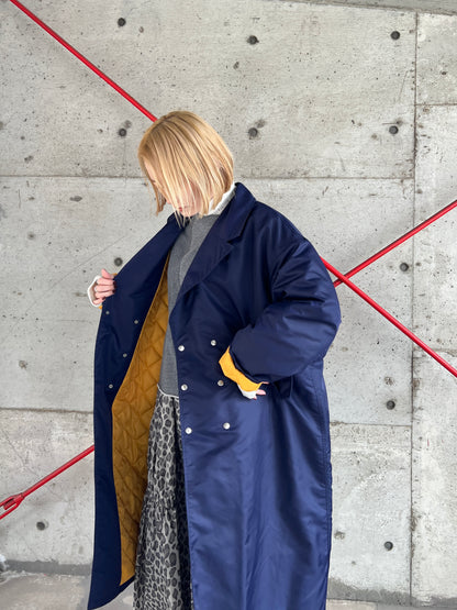 FOSI.　ナイロンツイルロングコート　F1158