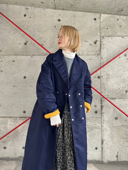 FOSI.　ナイロンツイルロングコート　F1158