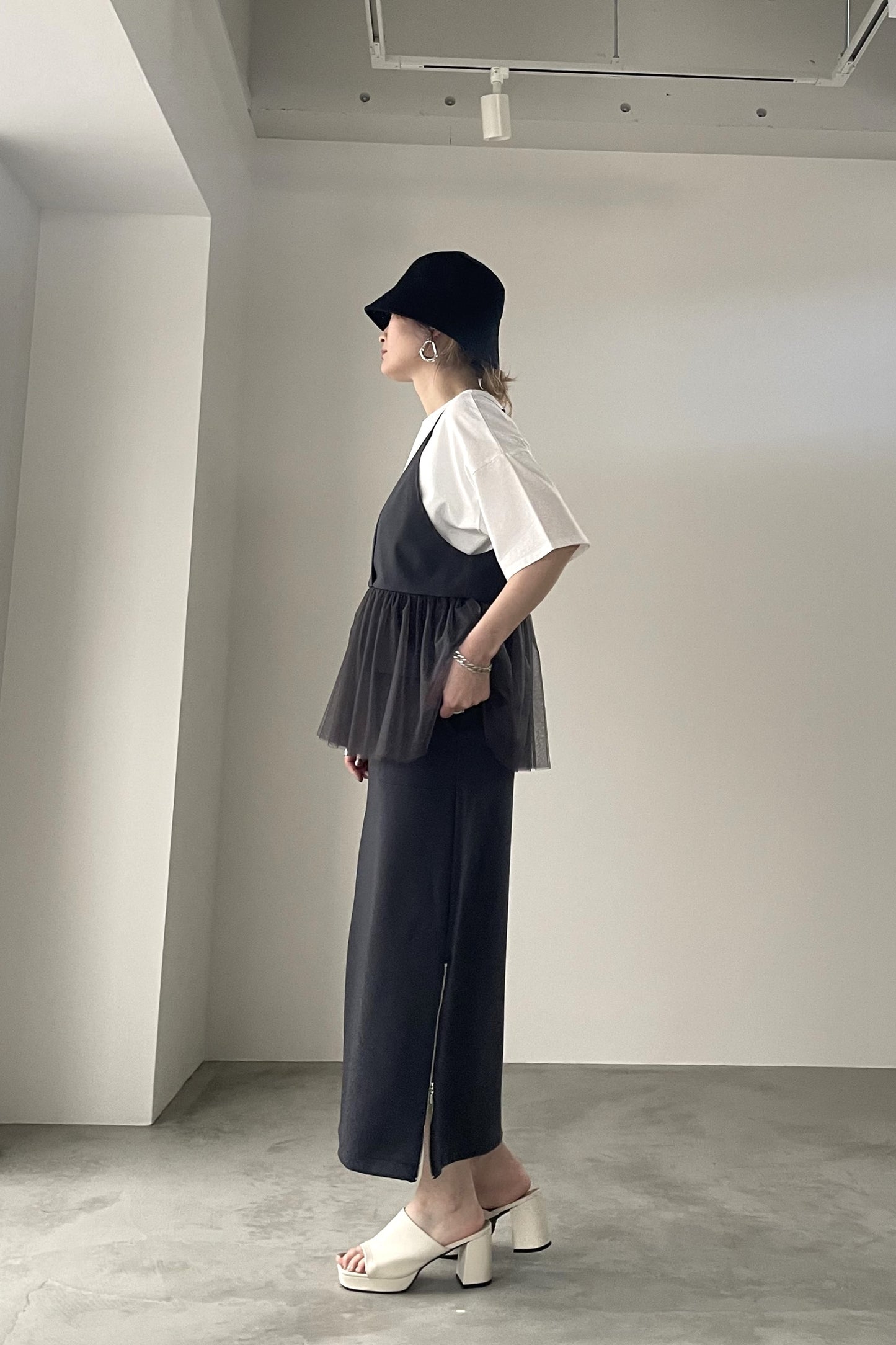 フロッキーロゴプリントTシャツ　35382