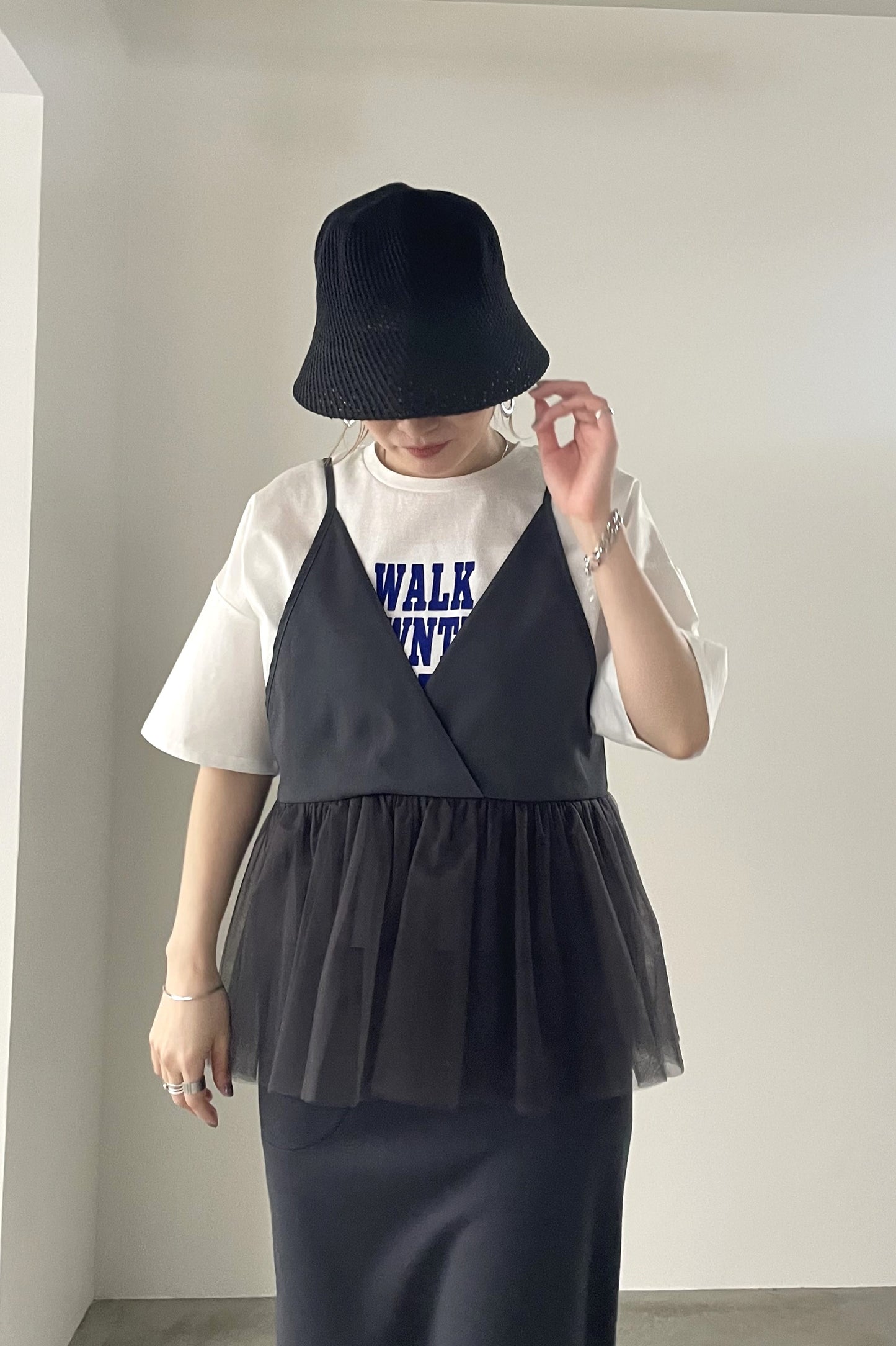 フロッキーロゴプリントTシャツ　35382