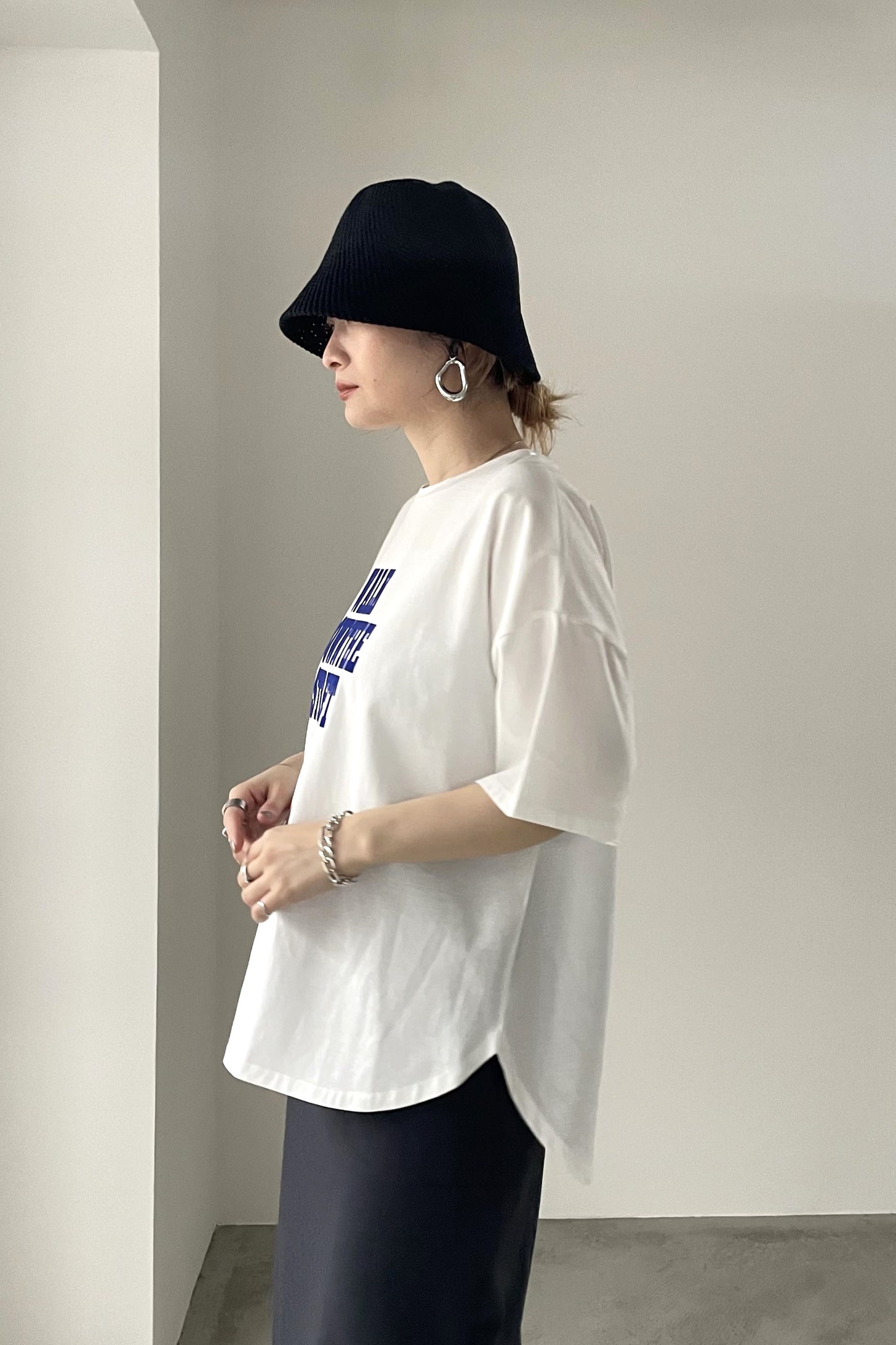 フロッキーロゴプリントTシャツ　35382