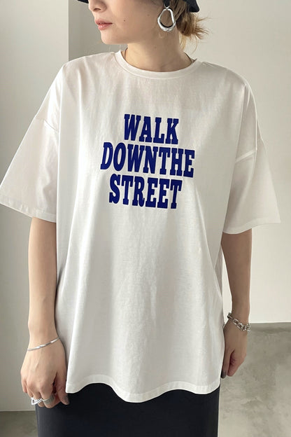 フロッキーロゴプリントTシャツ　35382