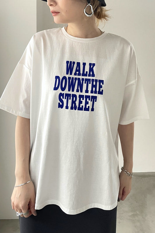 フロッキーロゴプリントTシャツ　35382