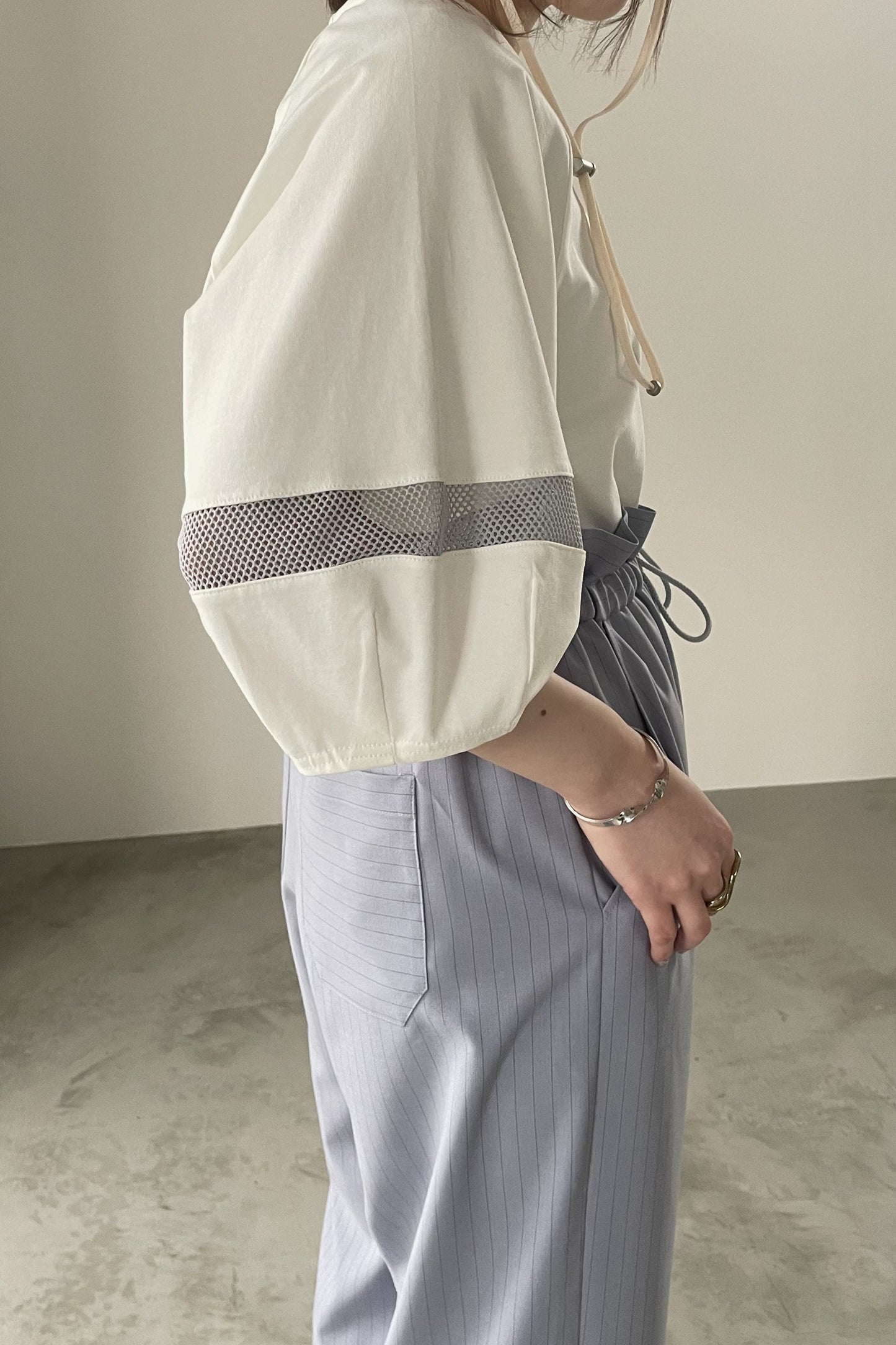 タックスリーブロゴカットソー　35384