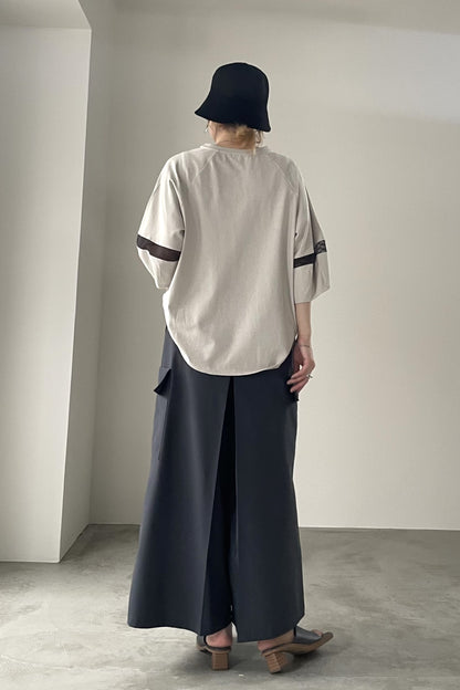 タックスリーブロゴカットソー　35384