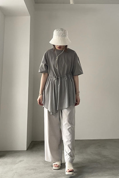 ドローコード付アシメカットソー 35385
