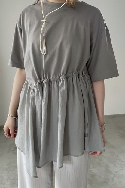 ドローコード付アシメカットソー 35385