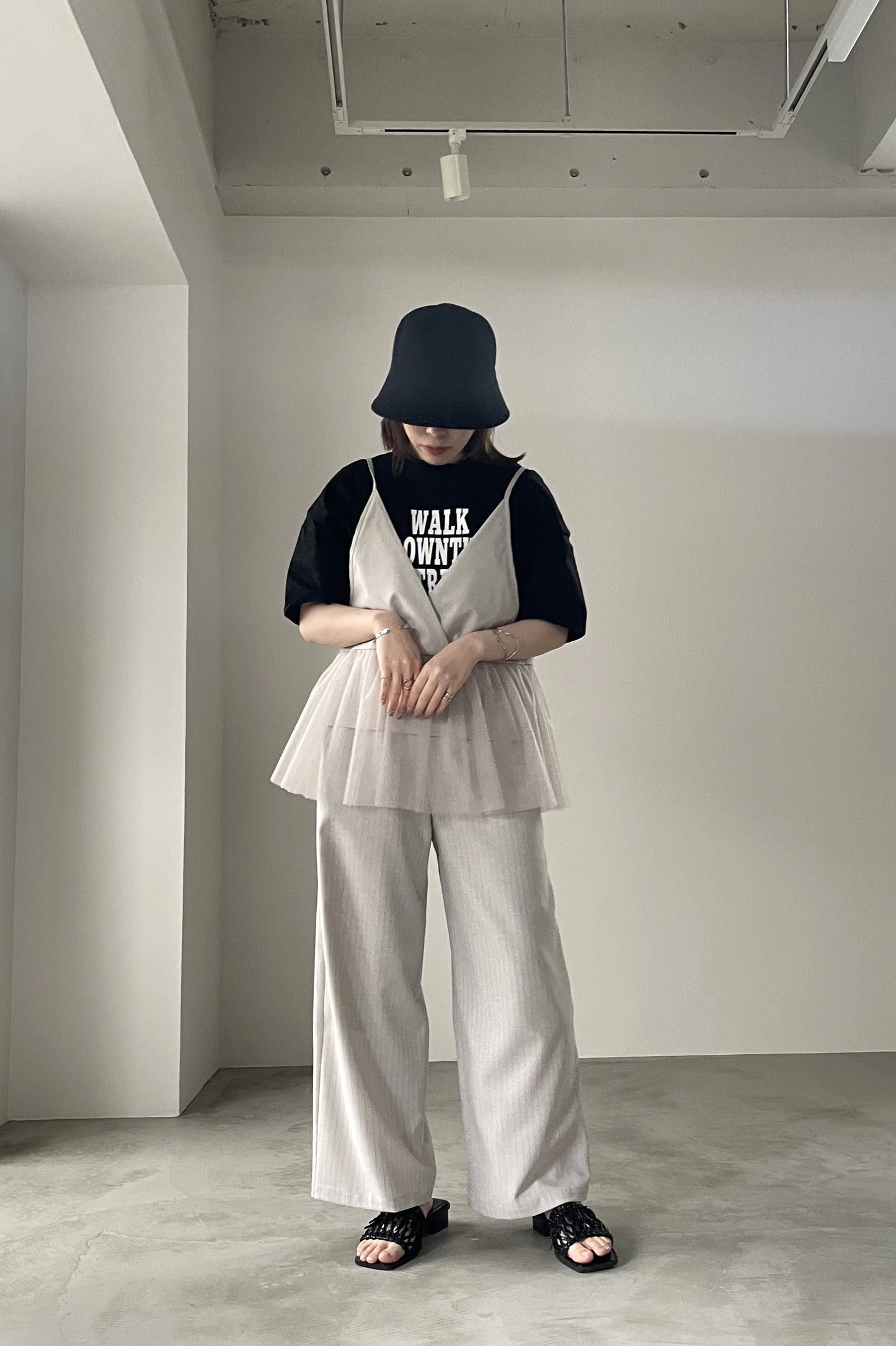 フロッキーロゴプリントTシャツ　35382