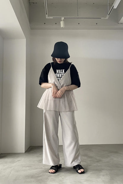 フロッキーロゴプリントTシャツ　35382