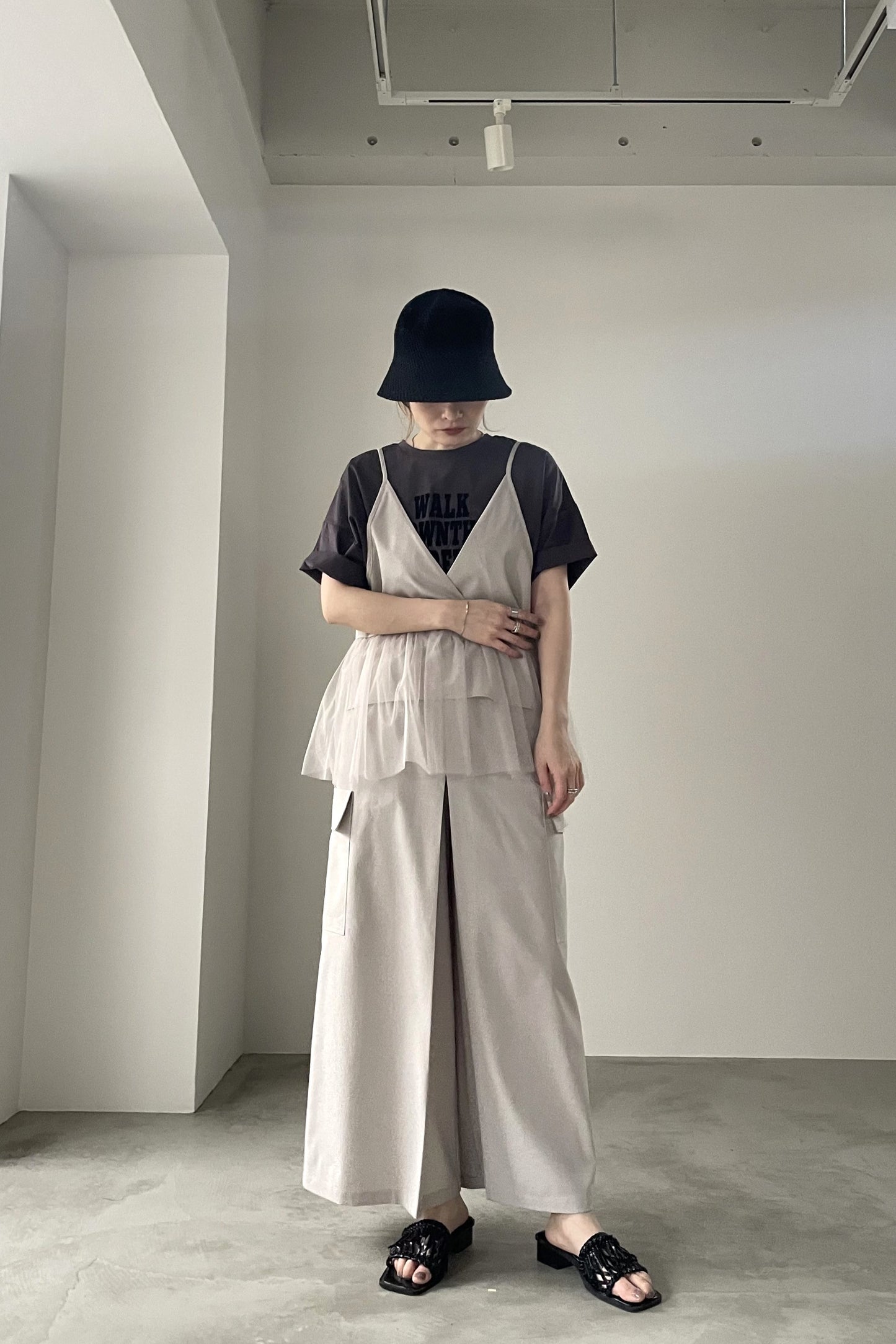 フロッキーロゴプリントTシャツ　35382