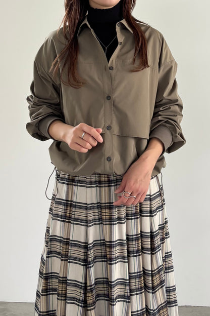 ドットボタンスリーブニット　35552