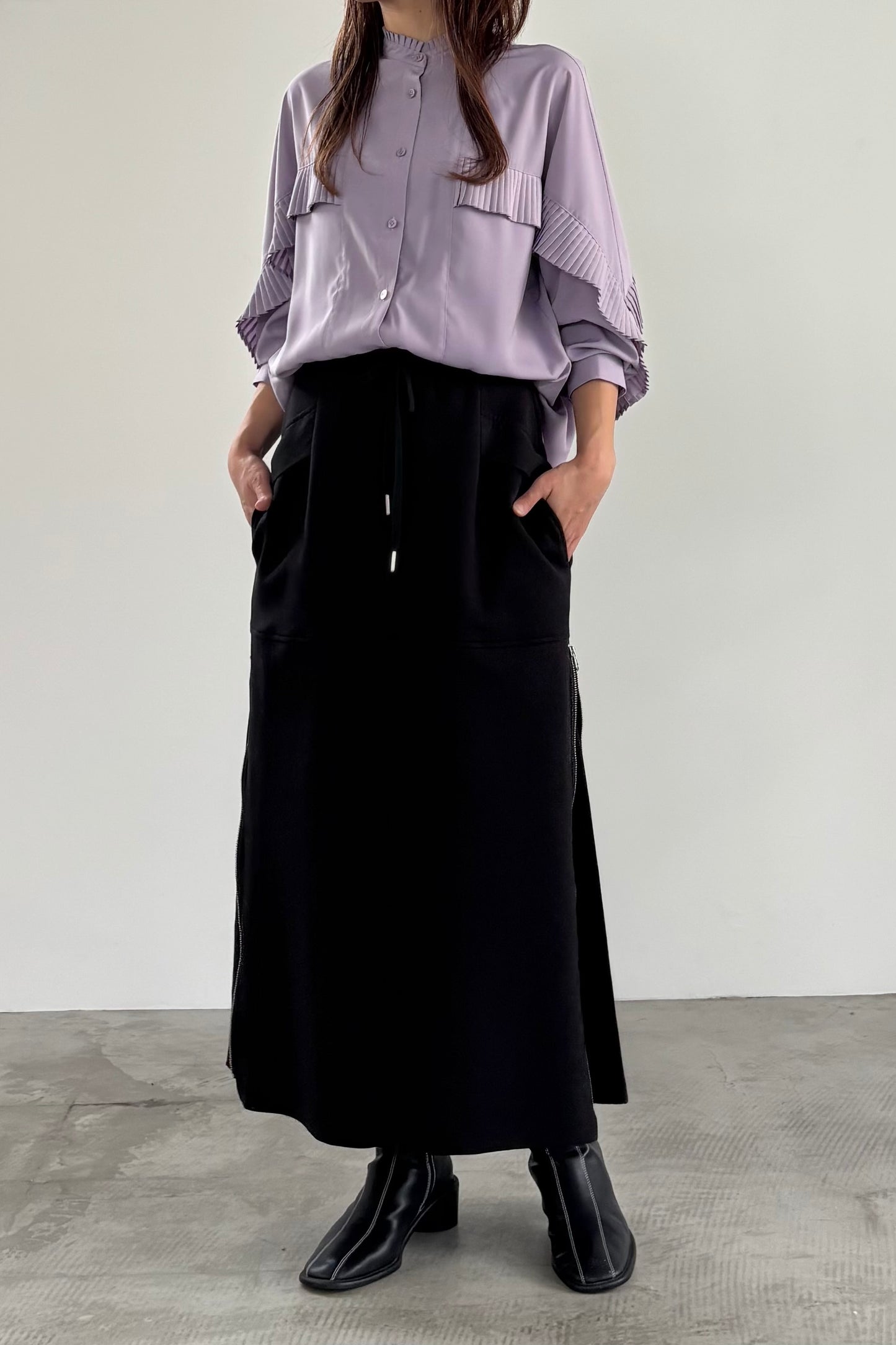 ツイルドッキングニットスカート　23166