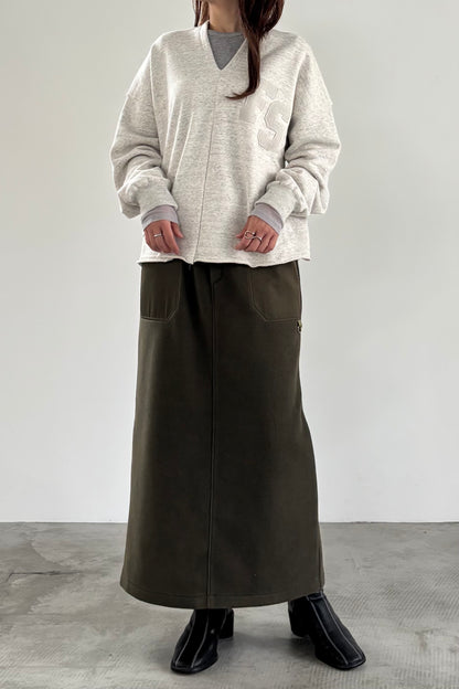 チュール切替クルーネックインナー　F3285