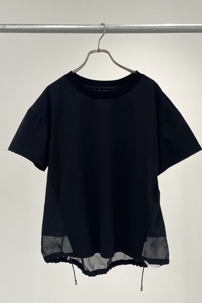 シアー切替ドローコードカットソー　35394