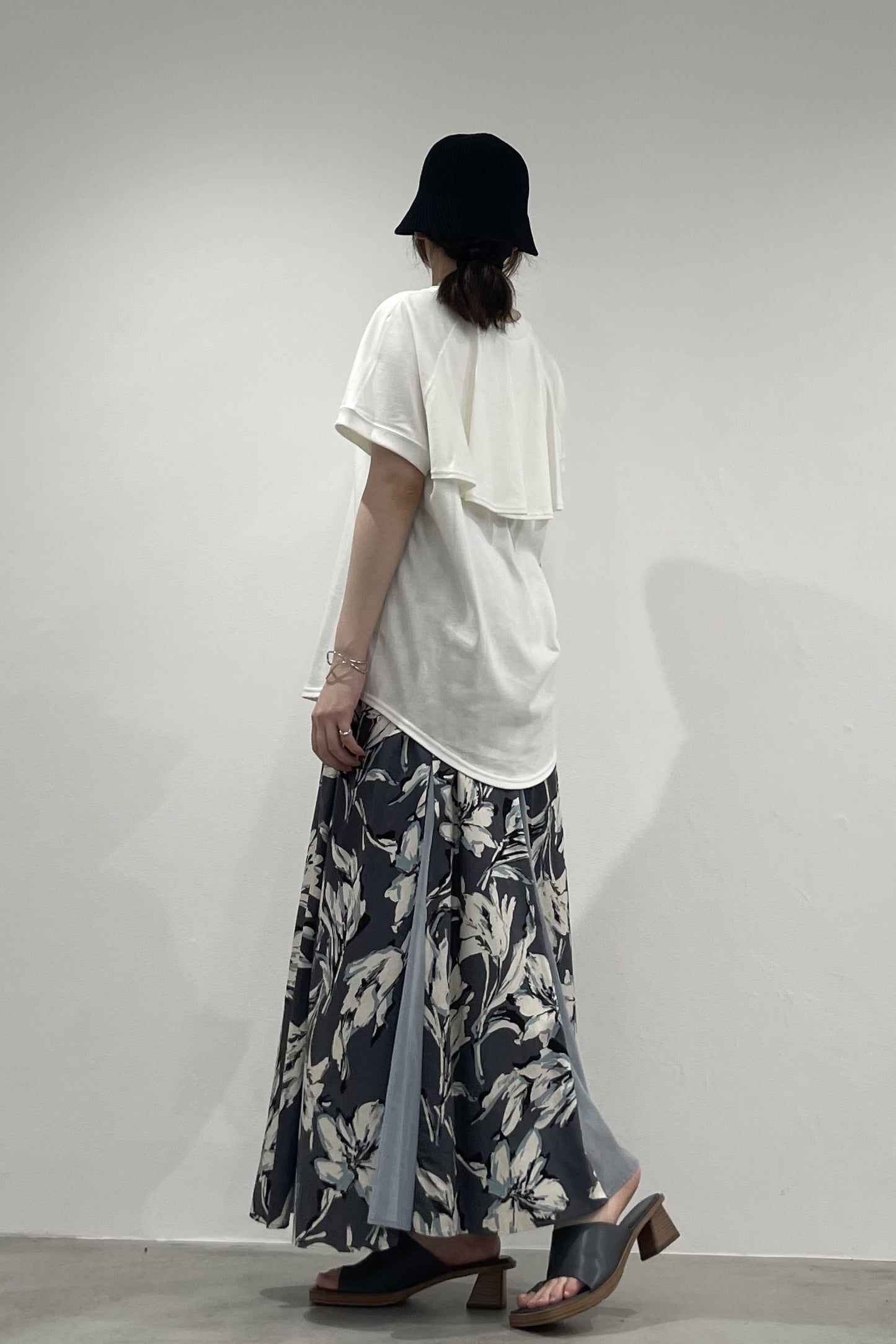 シルバーロゴプリントTシャツ　35408