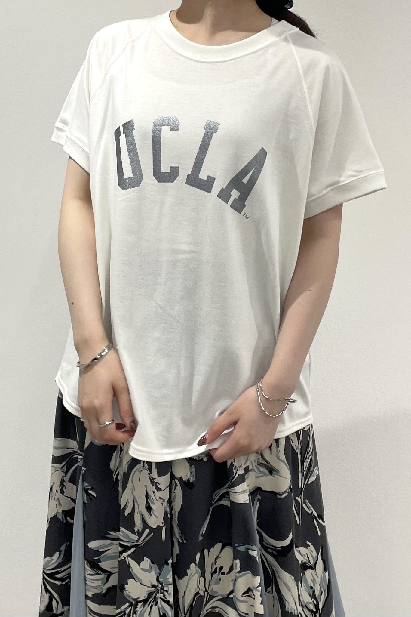 シルバーロゴプリントTシャツ　35408