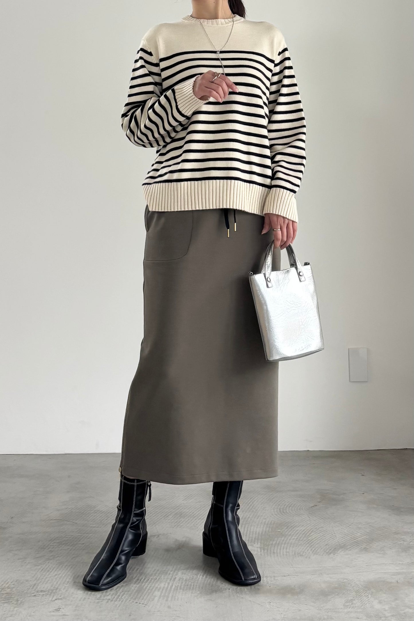 ボーダーニットP/O　35549