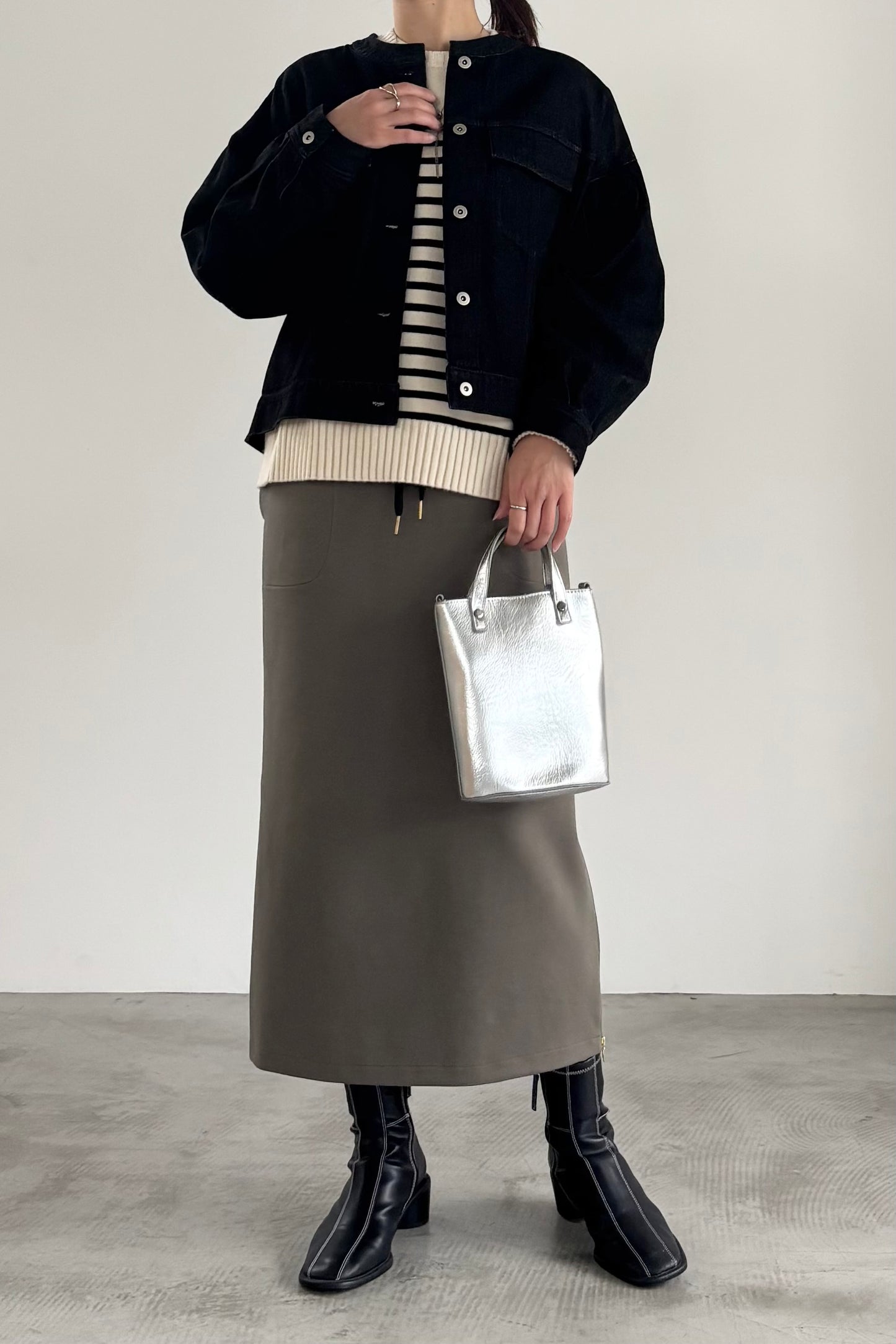 ボーダーニットP/O　35549