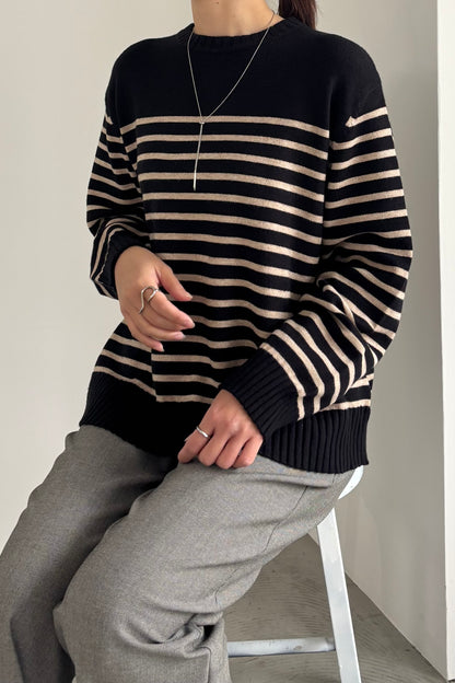 ボーダーニットP/O　35549