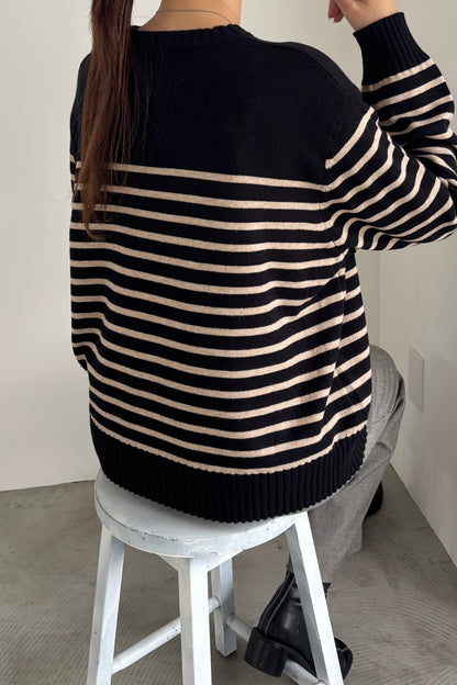 ボーダーニットP/O　35549