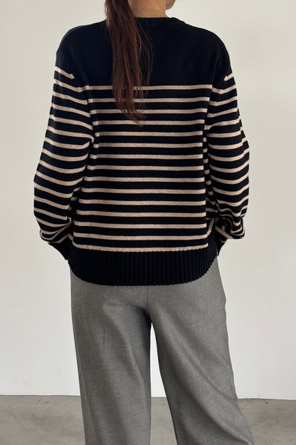 ボーダーニットP/O　35549