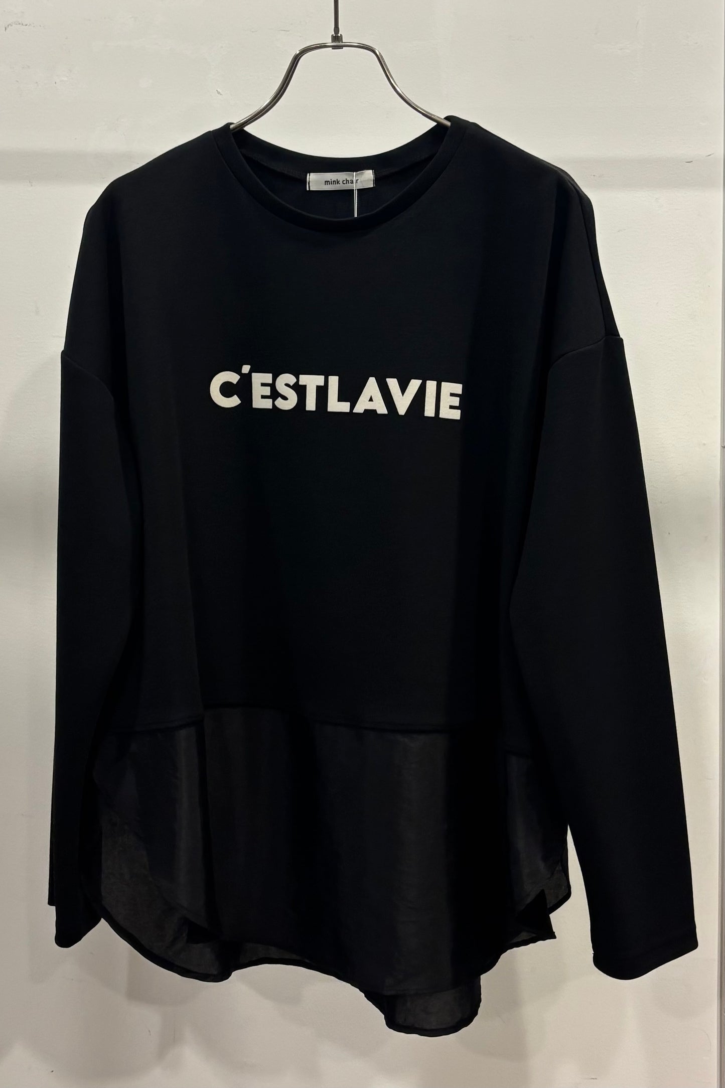 サテンドッキングL/Sカットソー　35542