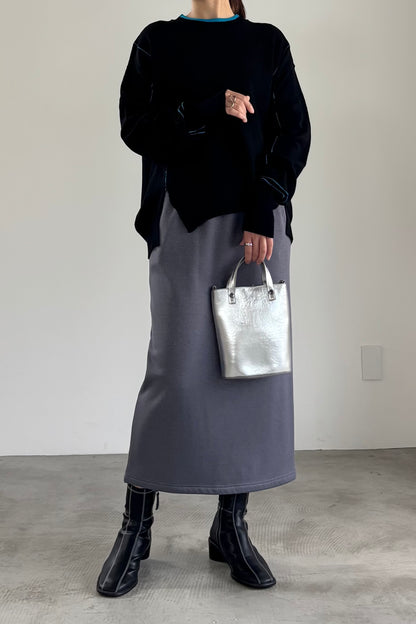 バイカラーハイゲージニットP/O　35558