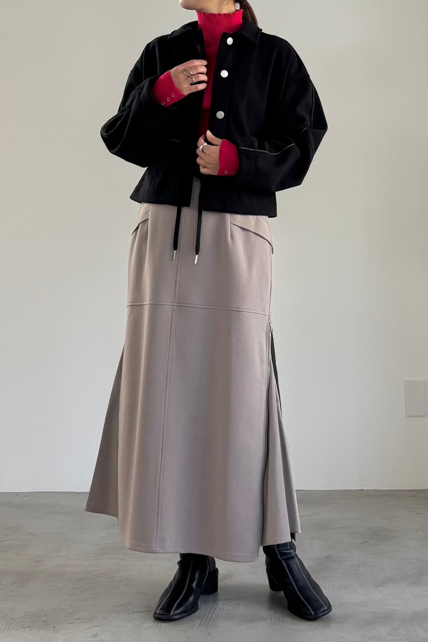 ウールレットコンパクトブルゾン　15928