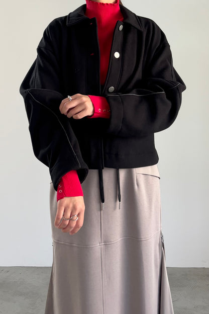 ウールレットコンパクトブルゾン　15928