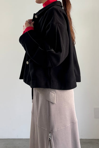 ウールレットコンパクトブルゾン　15928