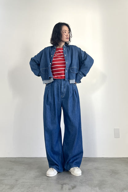 2タックボリュームパンツ　F2166