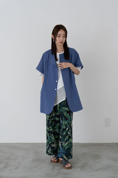 メッシュチュールアシンメトリーカットソー　35372