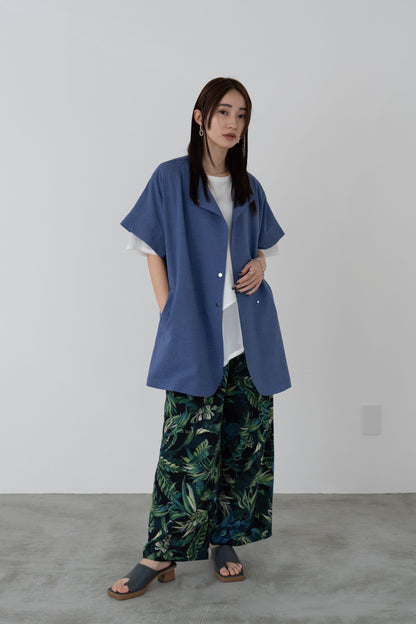 メッシュチュールアシンメトリーカットソー　35372
