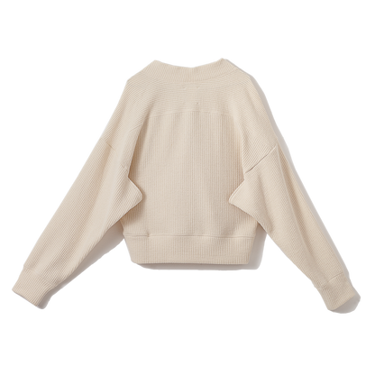 FOSI.　ブークレーラゲットリブカーディガン　F3158